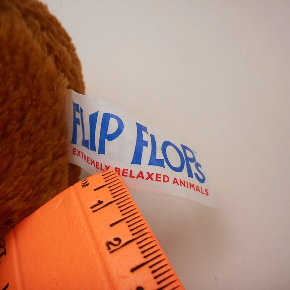 Mary Meyer Flip Flops Extremely Relaxed Plush 11” Reindeer w/ Scarf Christmas - Picture 7 of 9